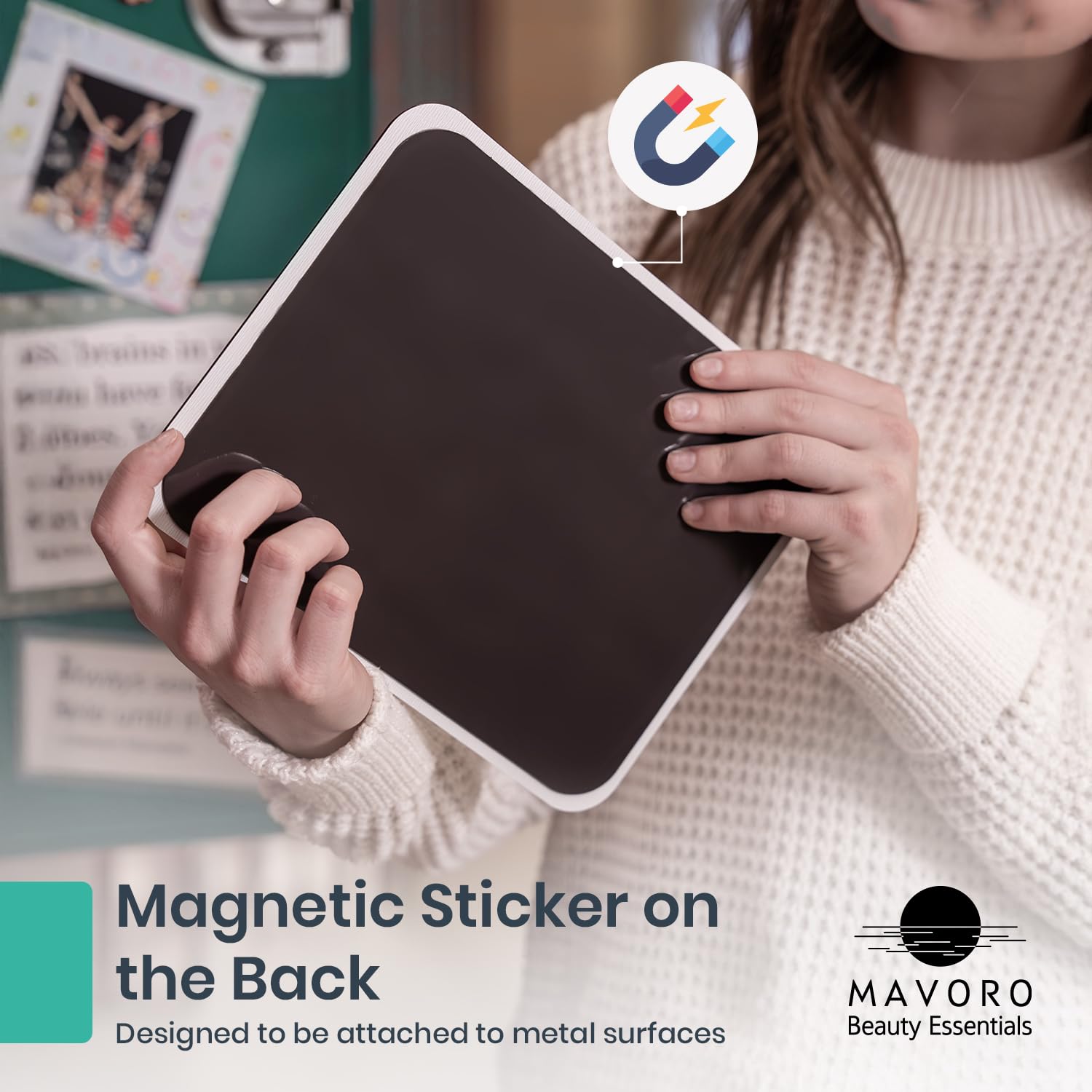 Mavoro crystal-clear reflection delivers distortion-free viewing on lockers and fridges