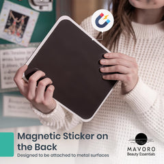 Mavoro crystal-clear reflection delivers distortion-free viewing on lockers and fridges