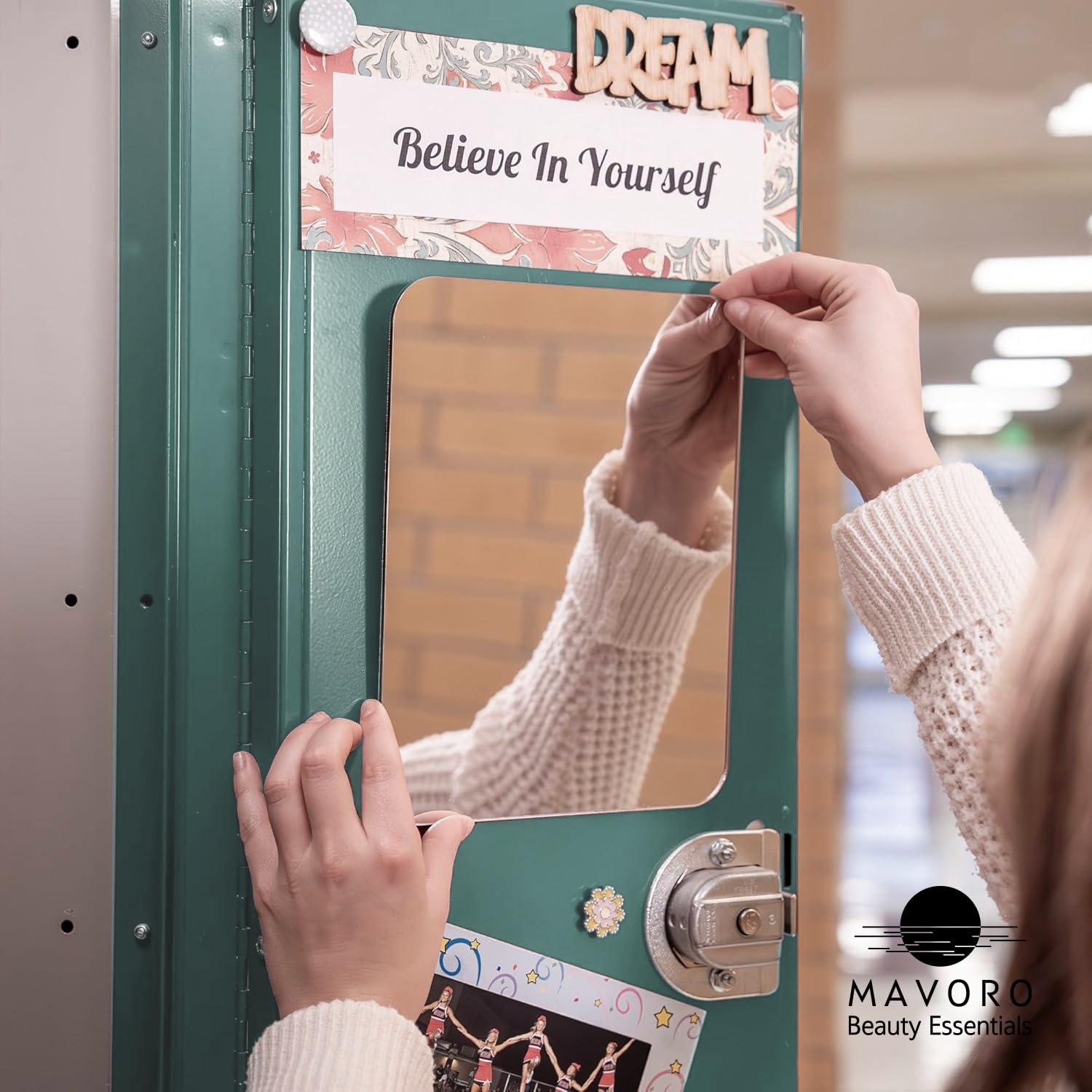 Mavoro kids-friendly mirror designed for everyday locker use and classroom routines