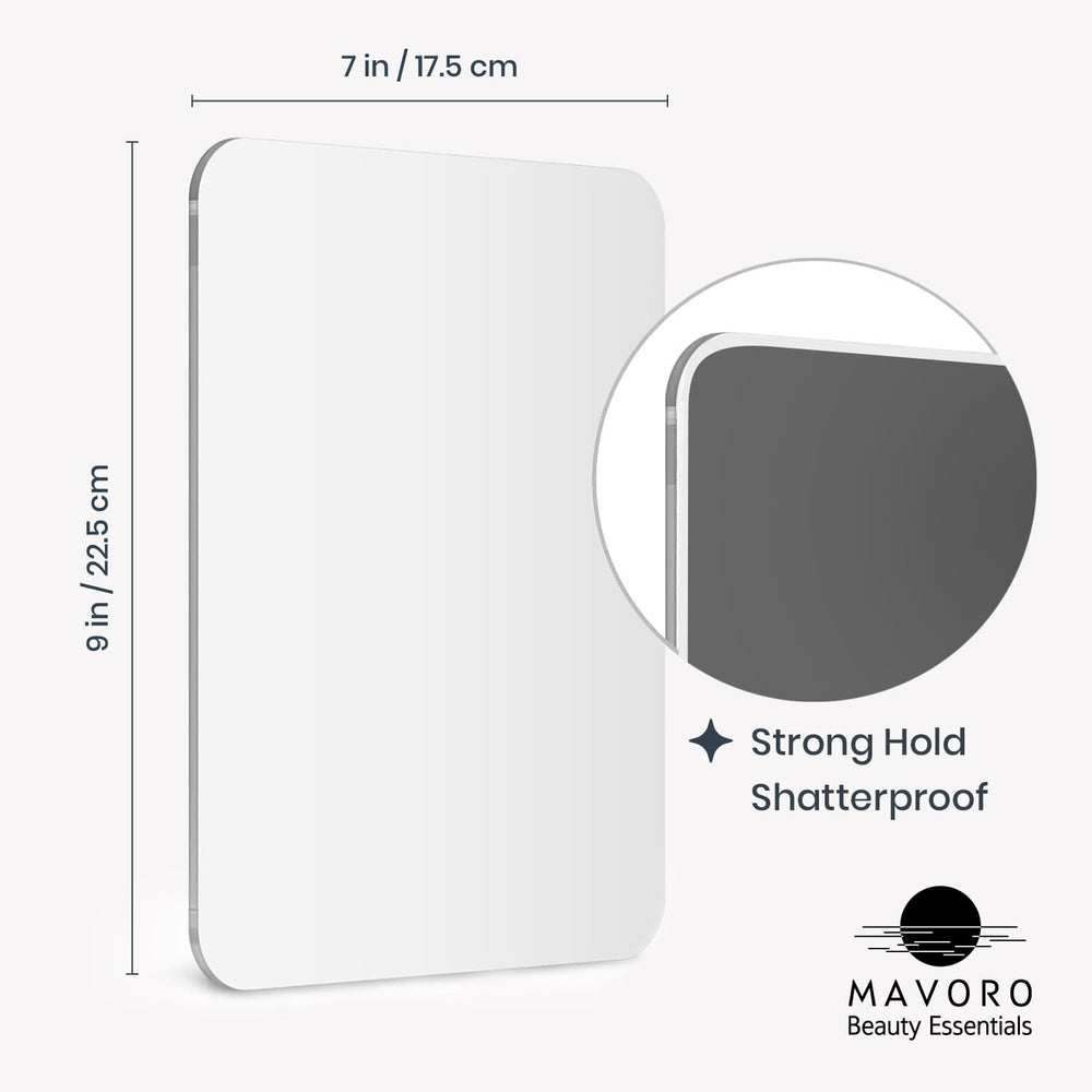 Mavoro strong magnetic backing keeps the mirror securely attached to metal surfaces