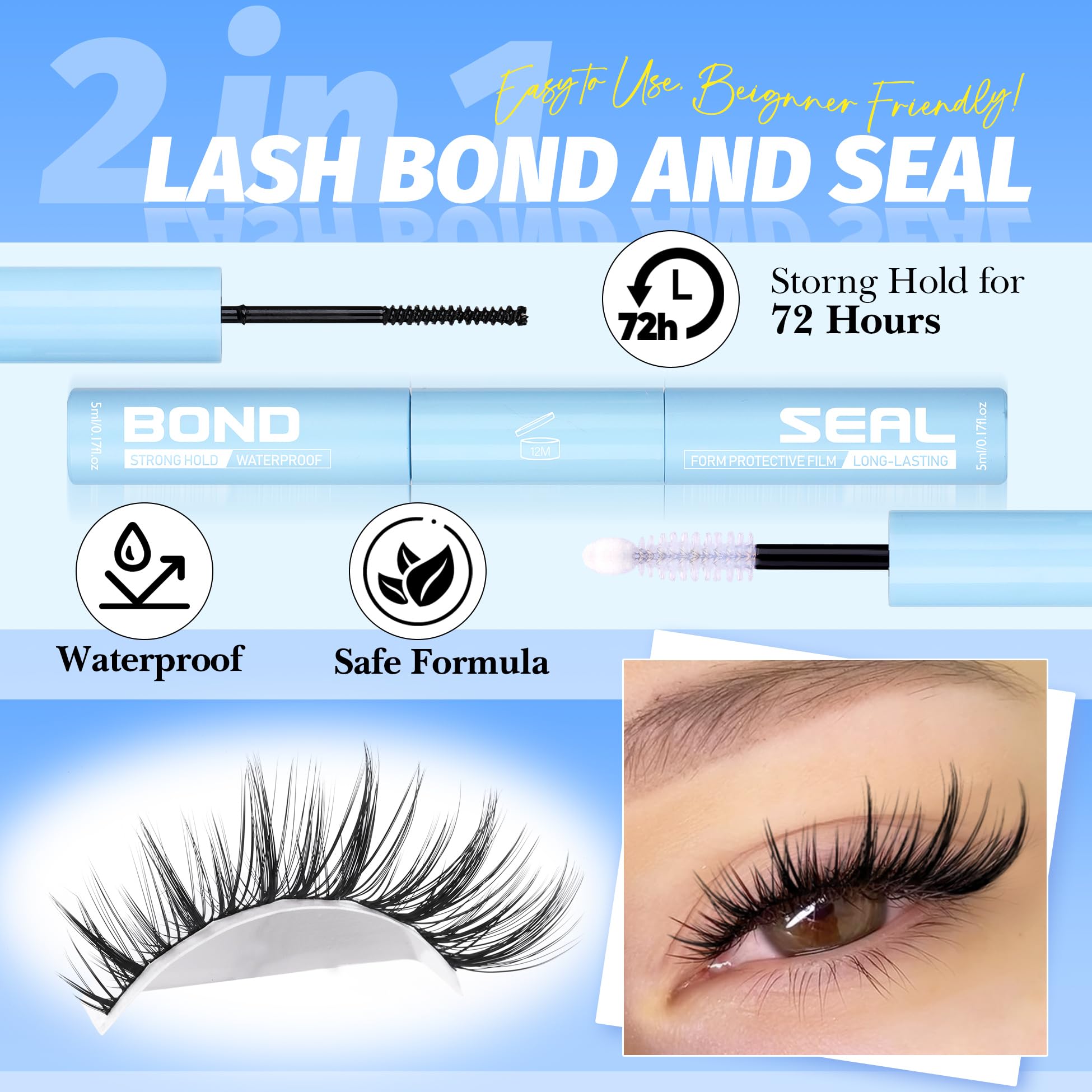 Mavphnee CD curl lashes deliver balanced lift for fluttery eyes.