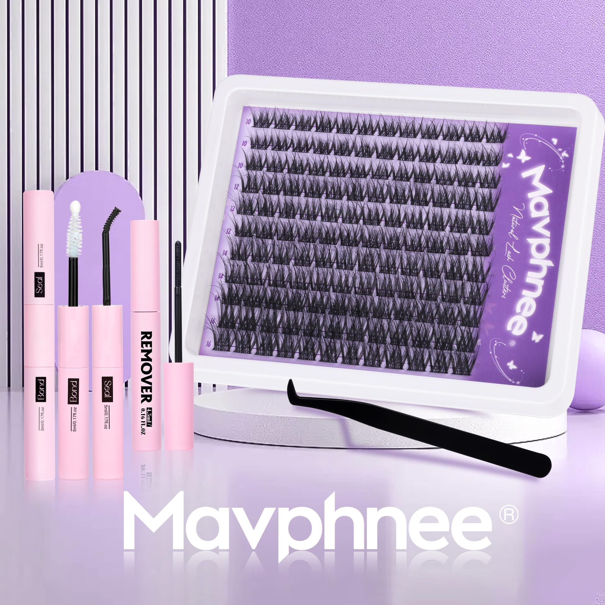 Mavphnee complete lash kit for at-home salon-quality lash applications.