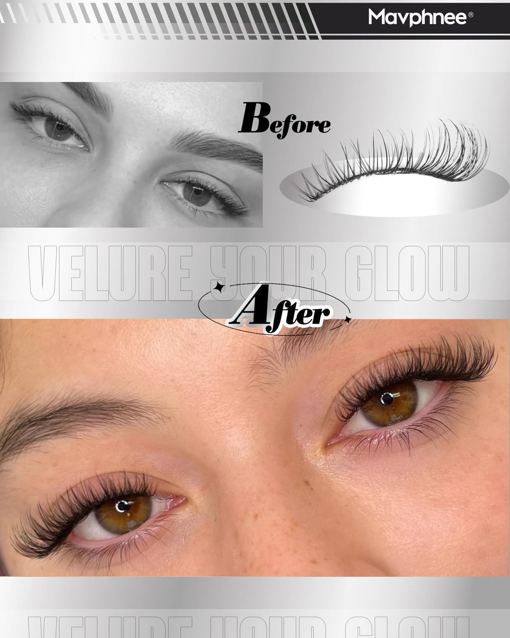 Mavphnee Everyday wear lightweight lashes for daytime to nighttime looks