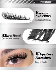 Mavphnee precision tweezers close-up for precise lash placement during DIY glam