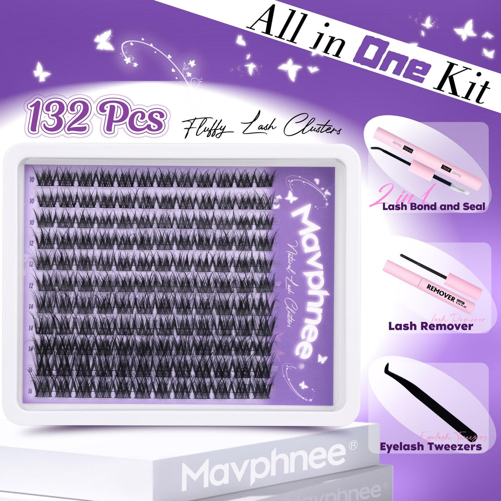 Mavphnee LC-curly clusters—soft feather-light fibers for all-day comfortable wear.