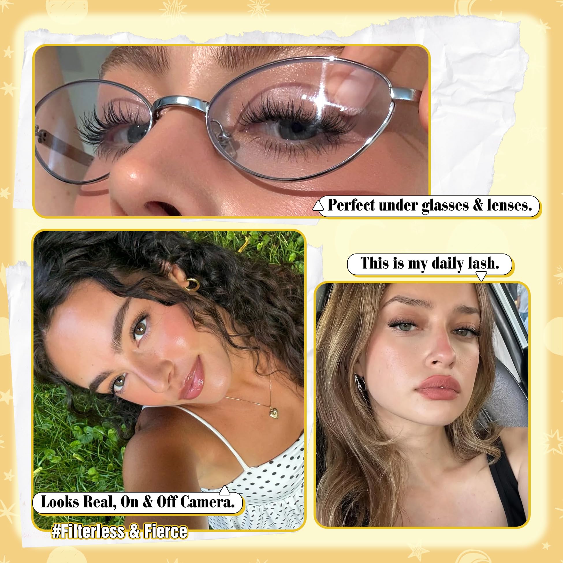 Mavphnee waterproof lash bond keeps clusters in place through day and night.