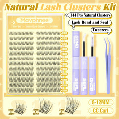 Mavphnee wispy soft texture CC-curly lashes for natural everyday looks.