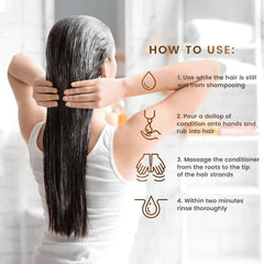 MGA Vegan Hair Conditioner closeup of creamy texture for plant-based nourishment.