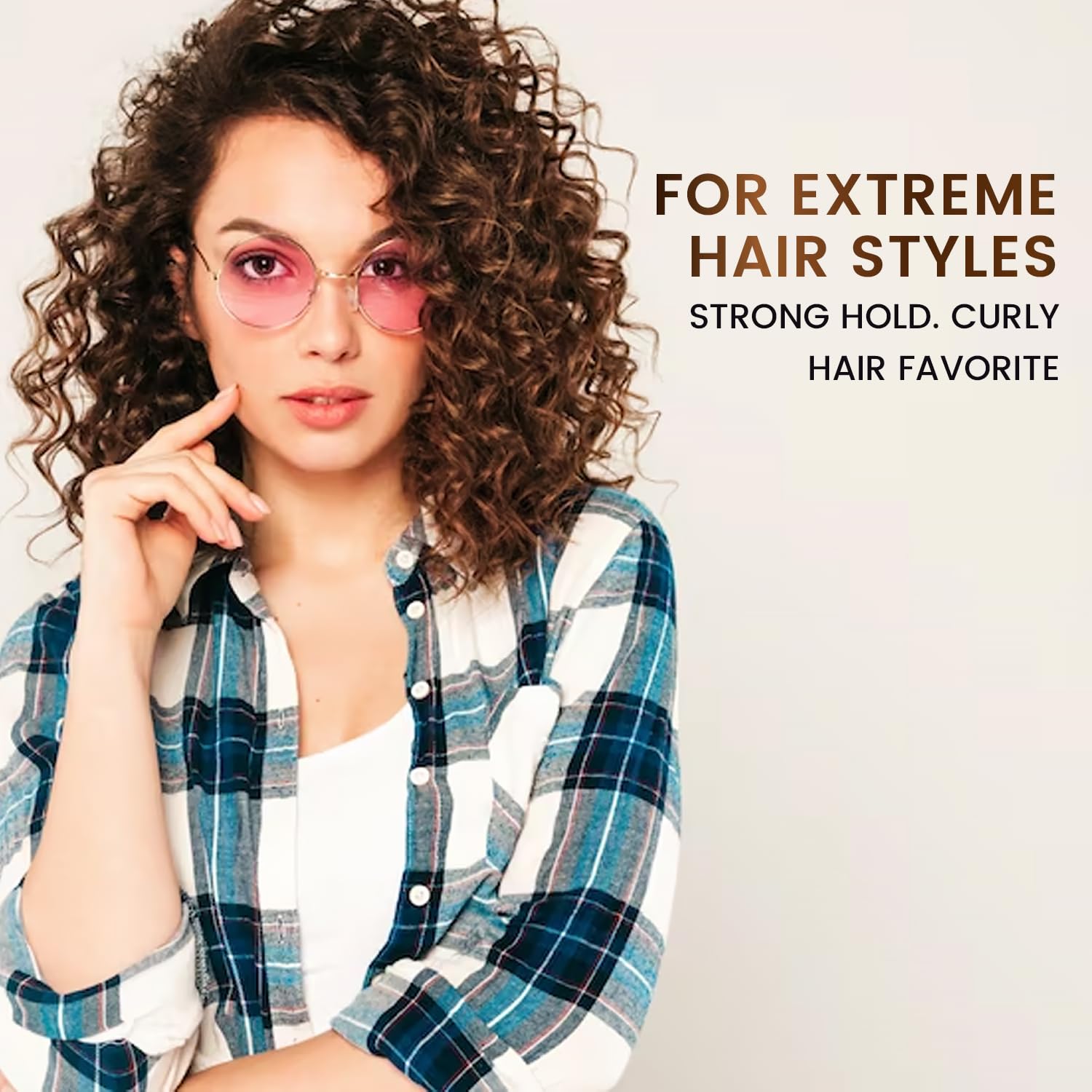 Max Green Alchemy MGA Vegan Sculpting Hair Gel Curl Definition demonstrates defined curls without weight