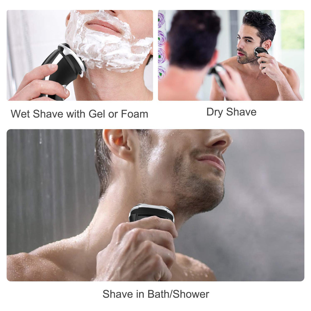 MAX-T shaver IPX7 waterproof body suitable for shower shaving.