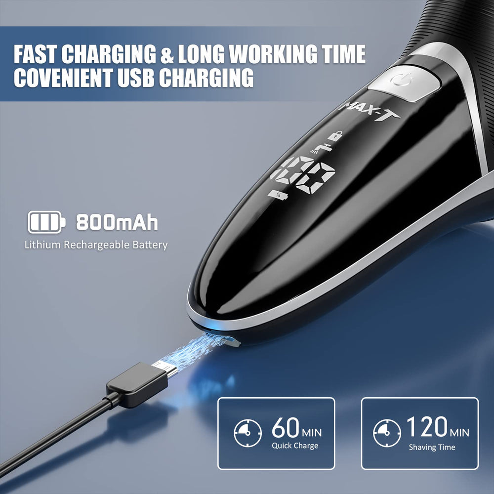 MAX-T shaver sleek modern design for comfortable handling.