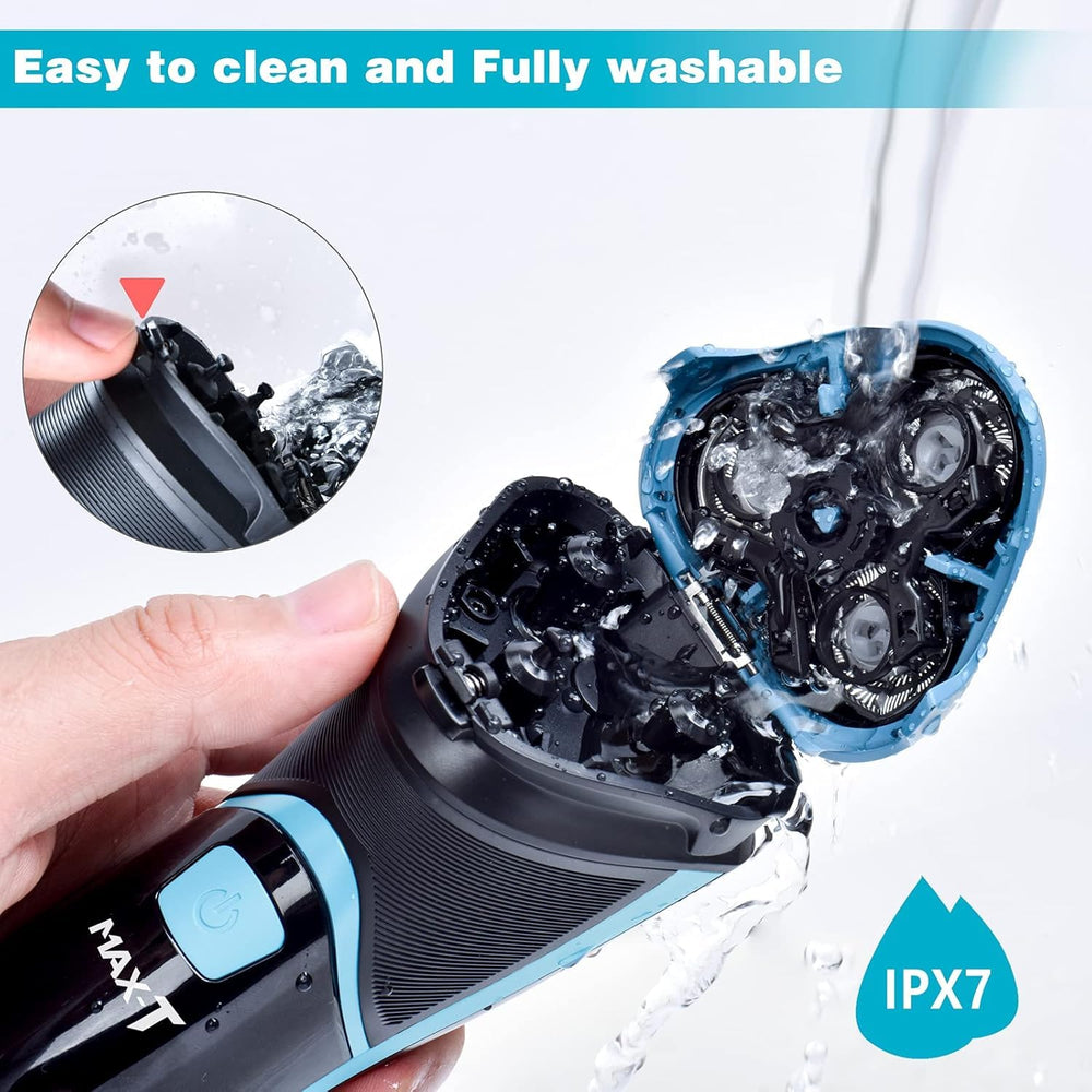 MAX-T Razor travel safety lock prevents accidental startup during travel.