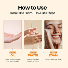 MAXCLINIC Calendula Biome Oil to Foam calms delicate skin with calendula complex