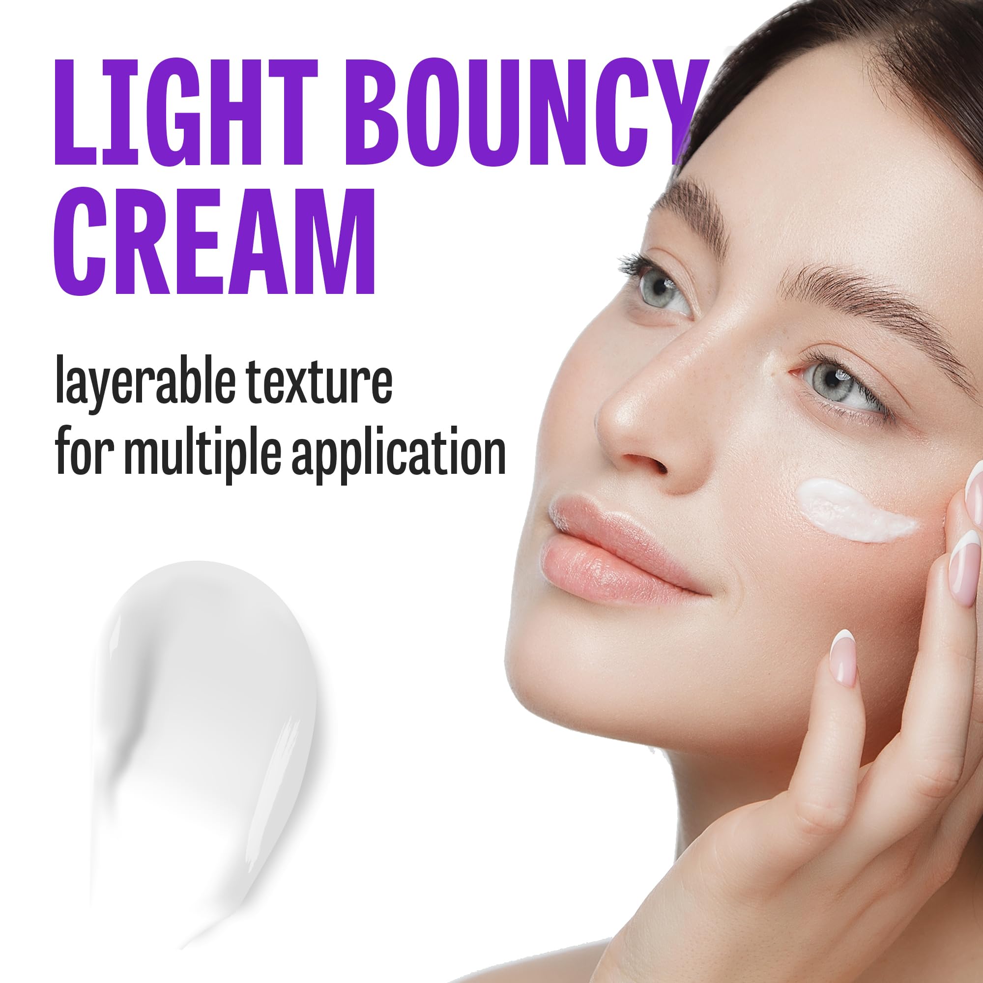 MAXCLINIC Time Return Melatonin Cream closeup texture showing silky, protective film.