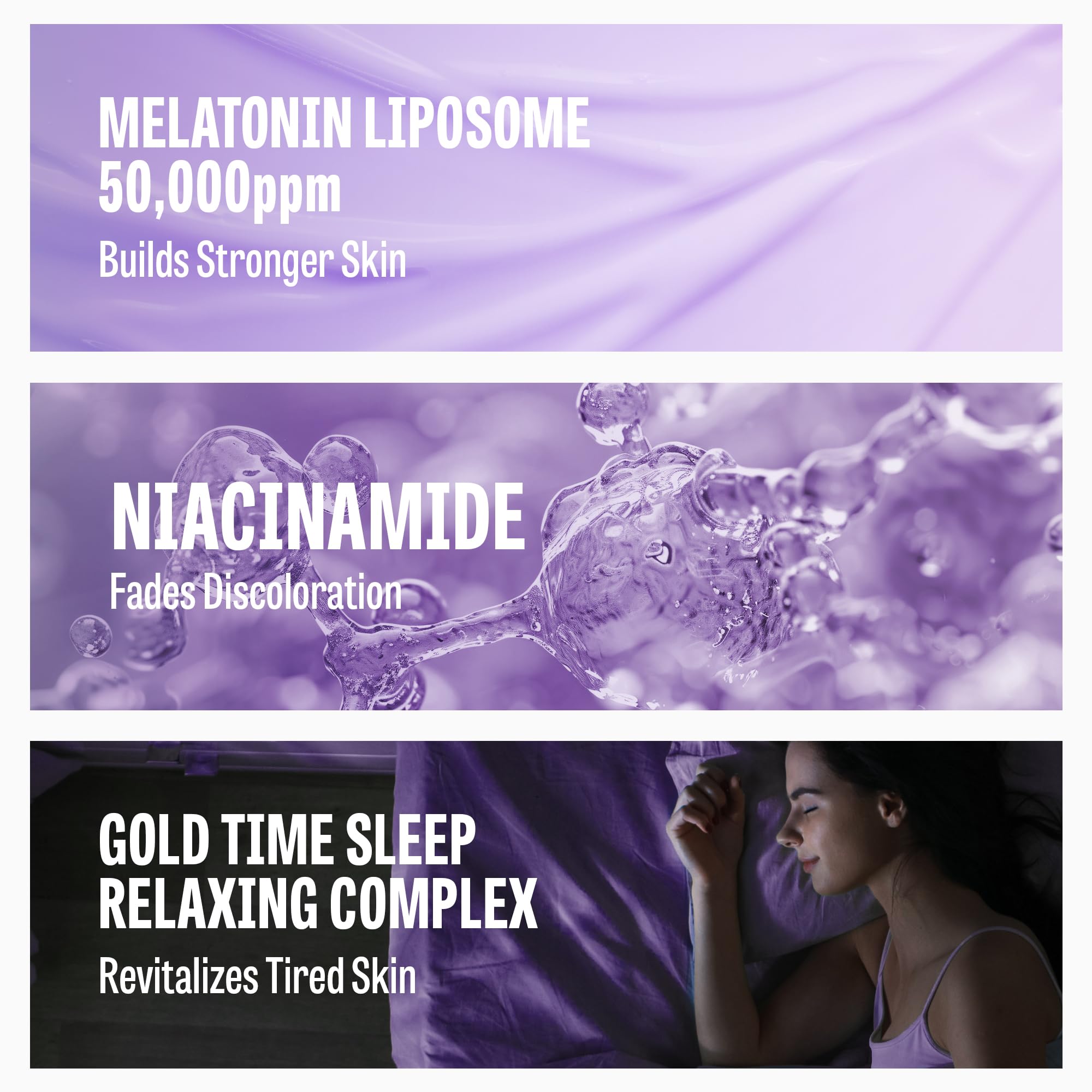 MAXCLINIC Time Return Melatonin Cream ingredients highlight liposomes and adenosine for nourishment.