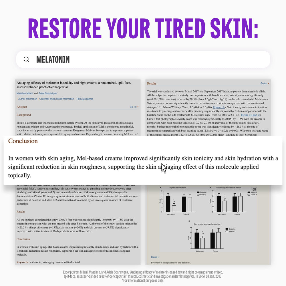 MAXCLINIC Time Return Melatonin Cream texture-closeup reveals creamy consistency and smooth absorption.
