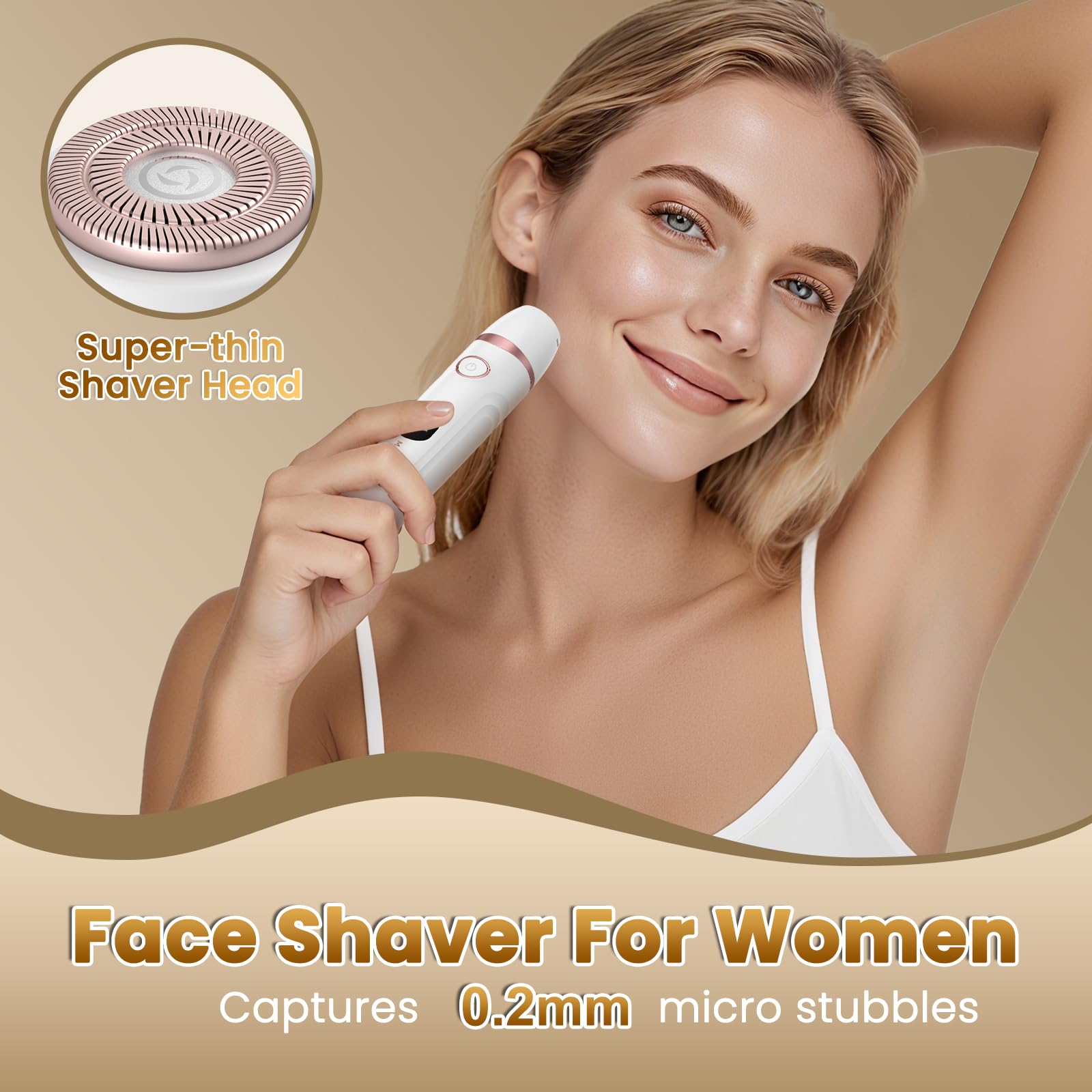 MAXGROOM 3D foil shaver head for fast, snag-free body trimming