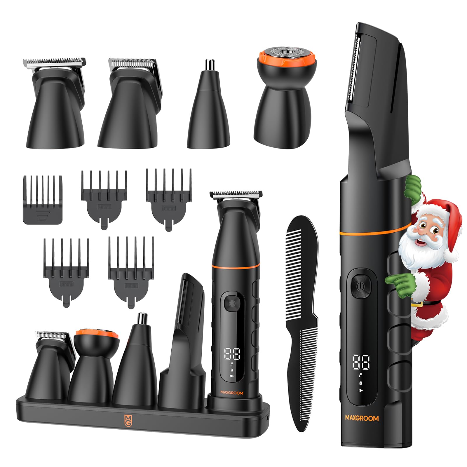 MAXGROOM all-in-one grooming kit with multiple heads for versatile trimming
