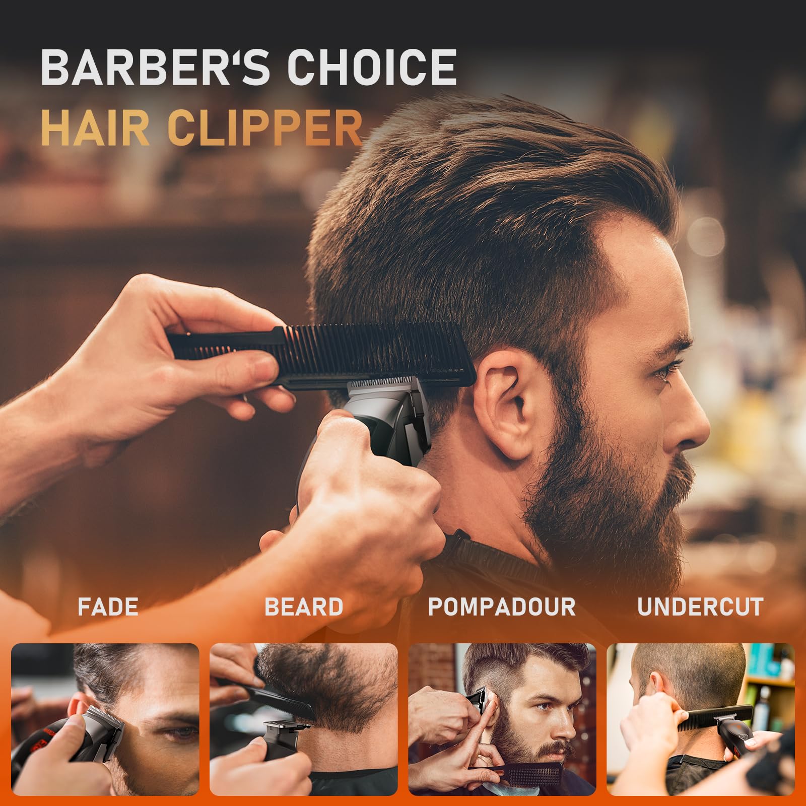 MAXGROOM endorsed by barbers; high performance for fades and trims