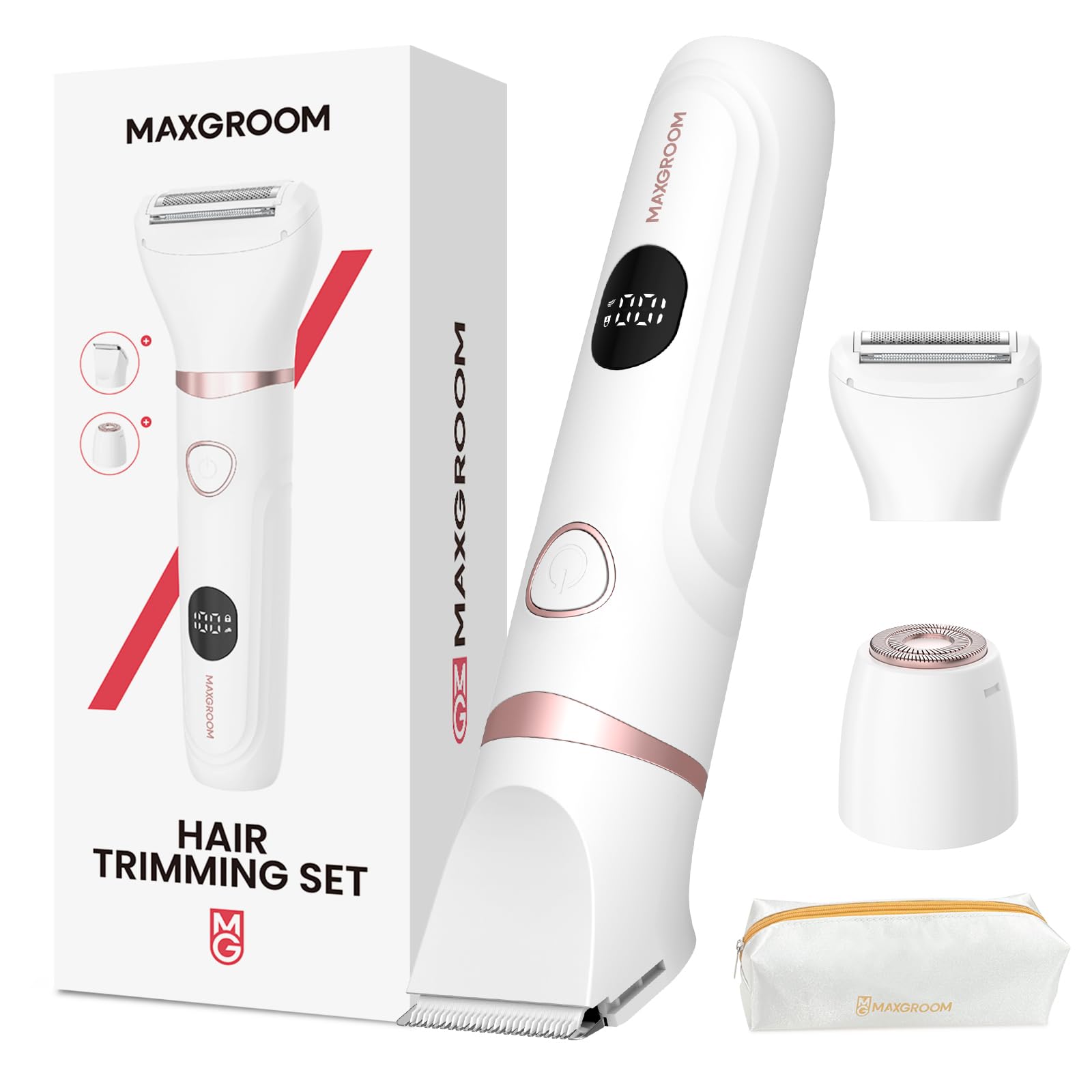 MAXGROOM bikini trimmer head for precise bikini line shaping and smooth trimming