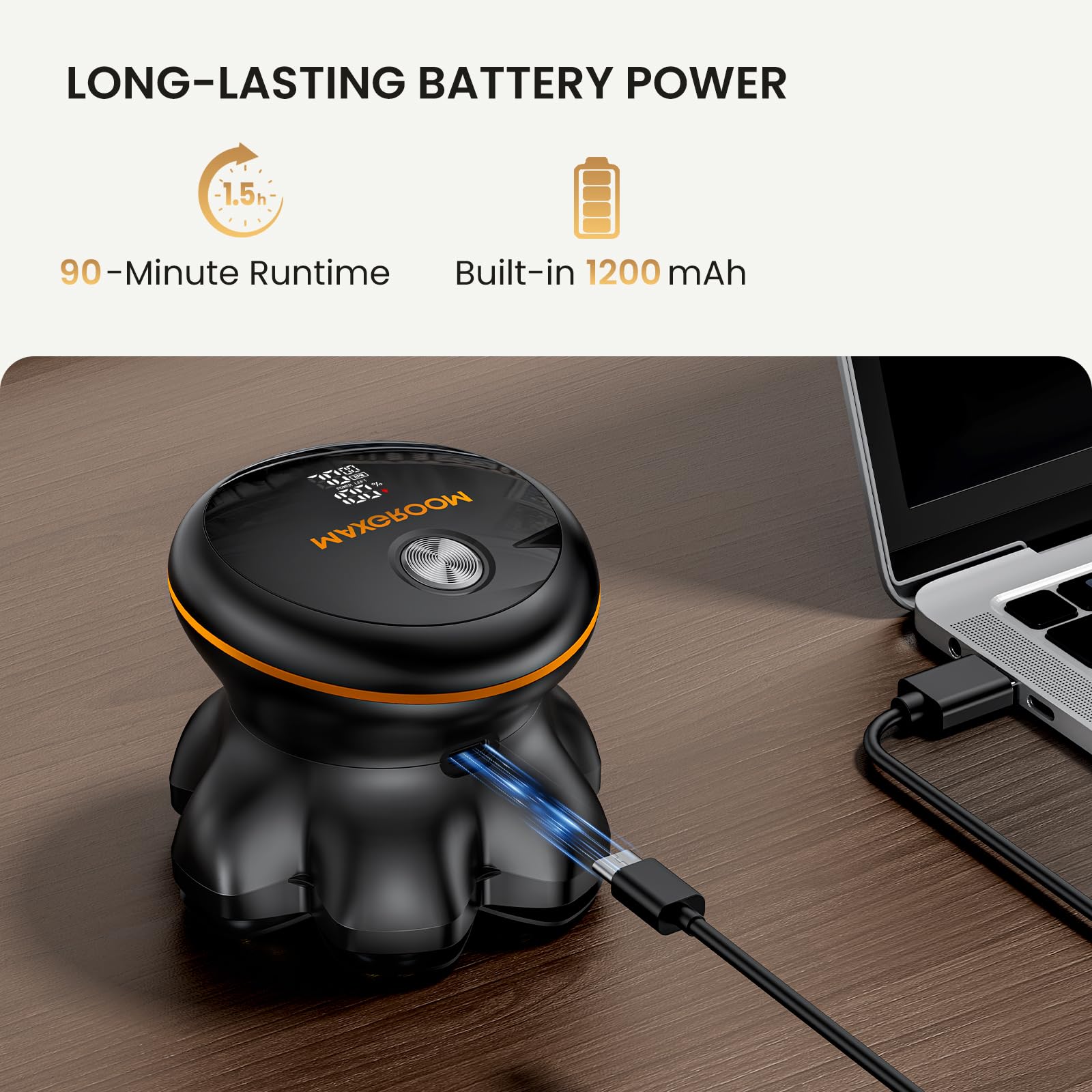 MAXGROOM dual-speed power offers gentle and powerful modes for different hair types.