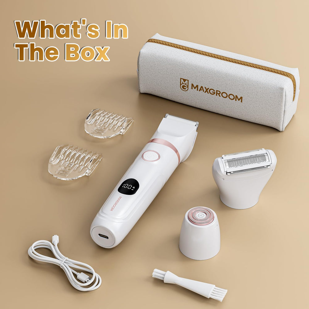 MAXGROOM premium white finish adds a sleek gift-ready look