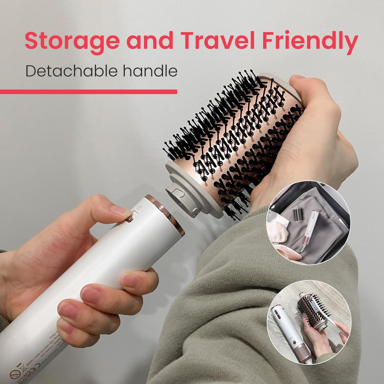 MAXGROOM hair dryer brush packaging-gift-ready image emphasizes premium presentation