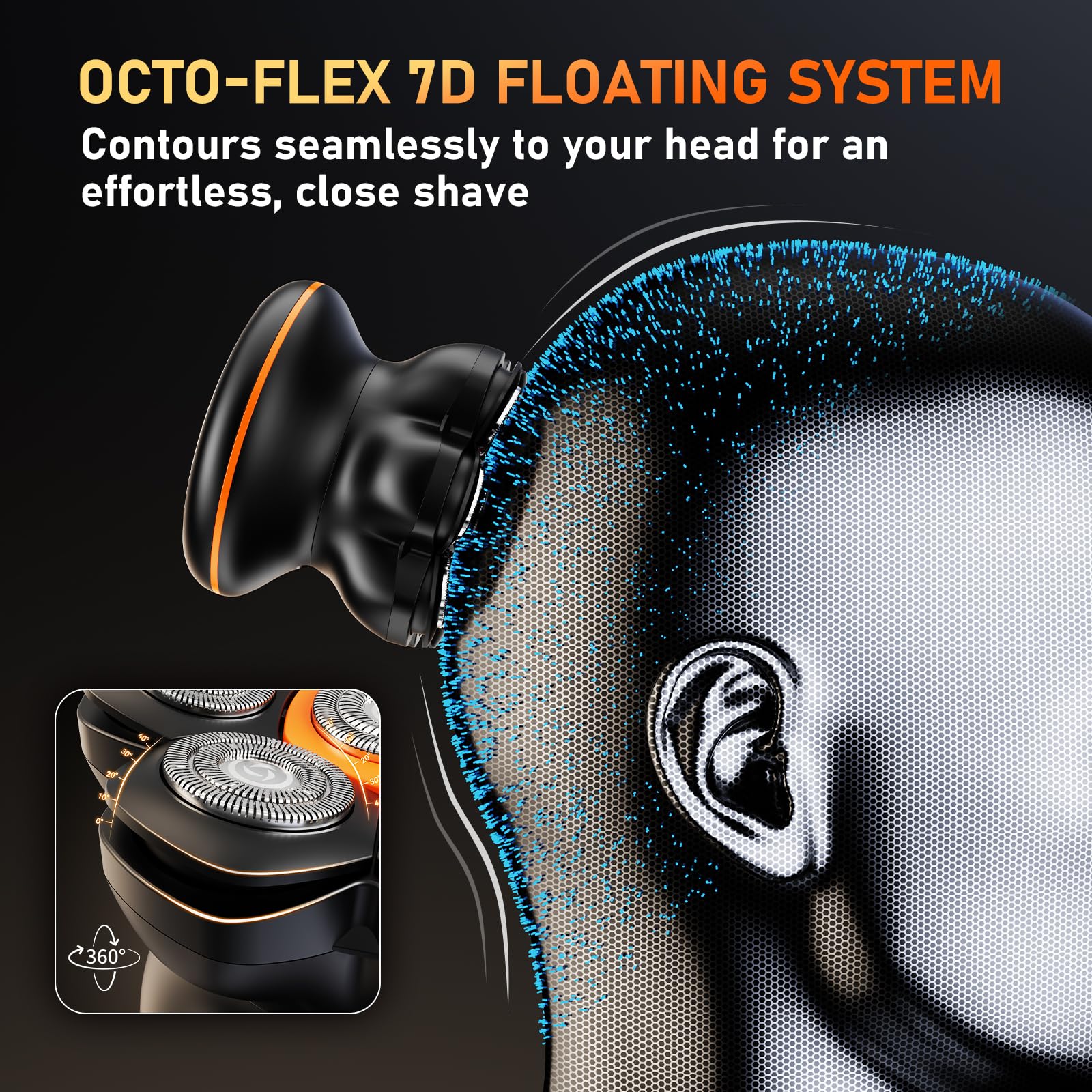 MAXGROOM IPX6 waterproof shaver under shower for wet-dry grooming