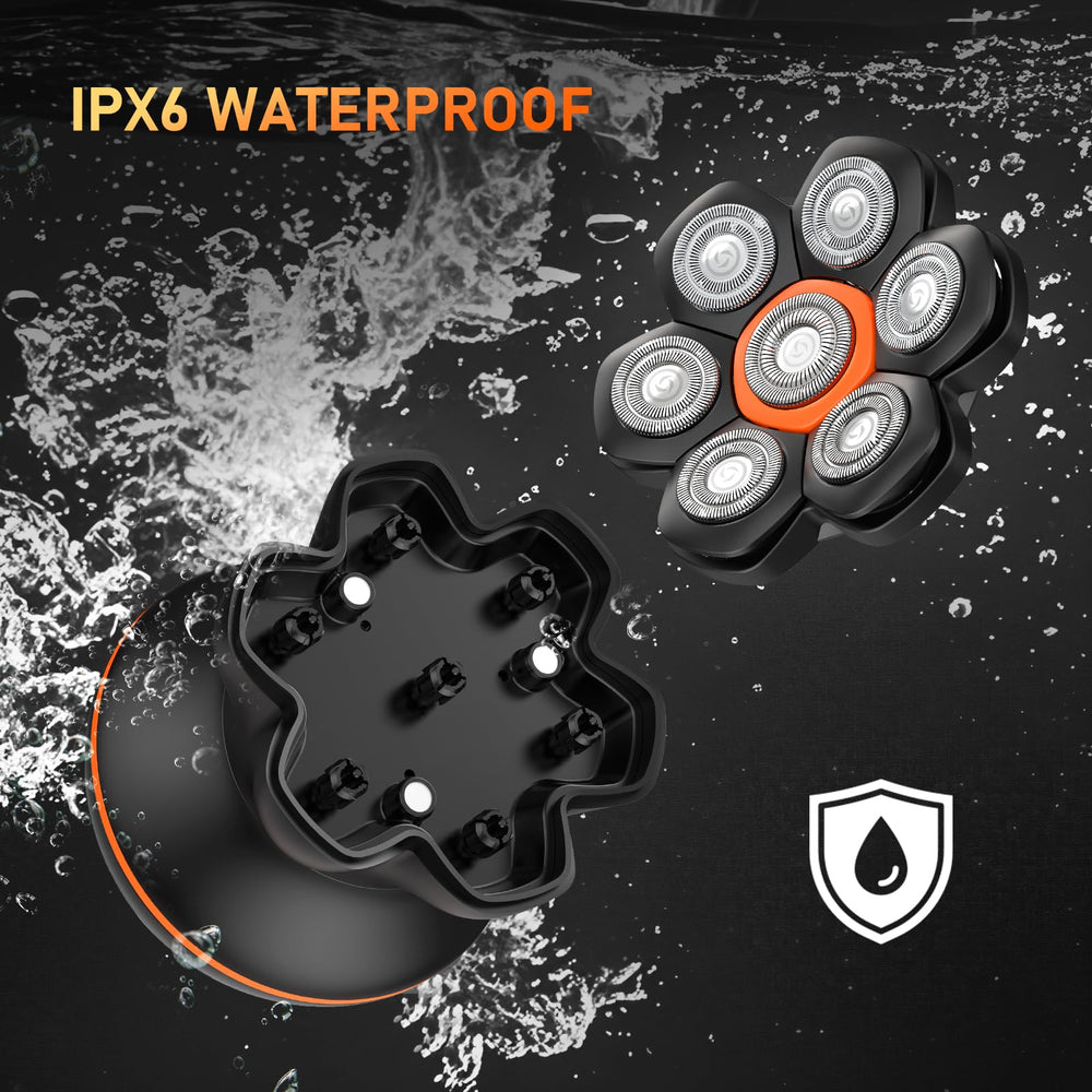 MAXGROOM LED display shows battery life and status