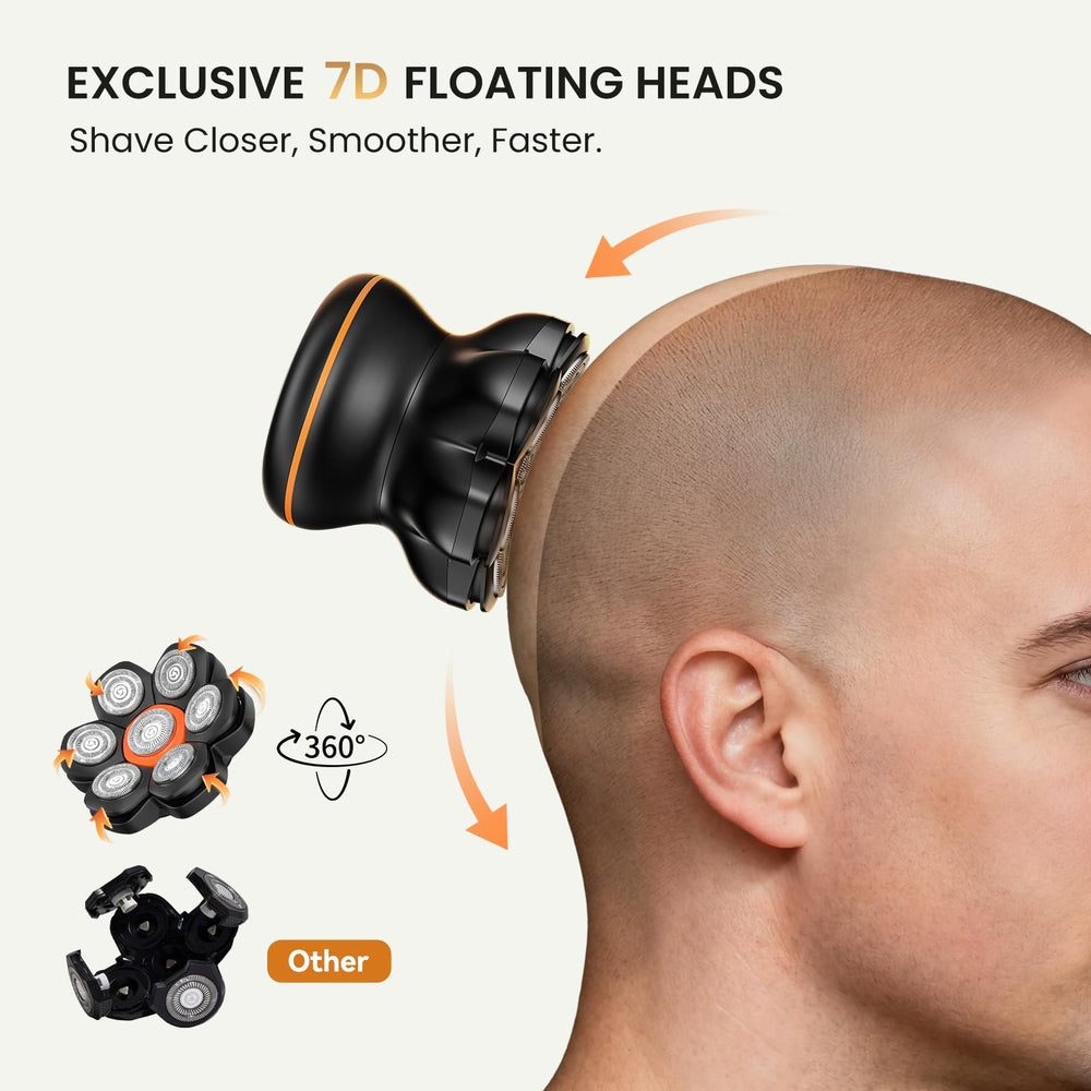 MAXGROOM magnetic detachable head enables quick, hygienic cleaning after shaving.
