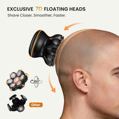 MAXGROOM magnetic detachable head enables quick, hygienic cleaning after shaving.