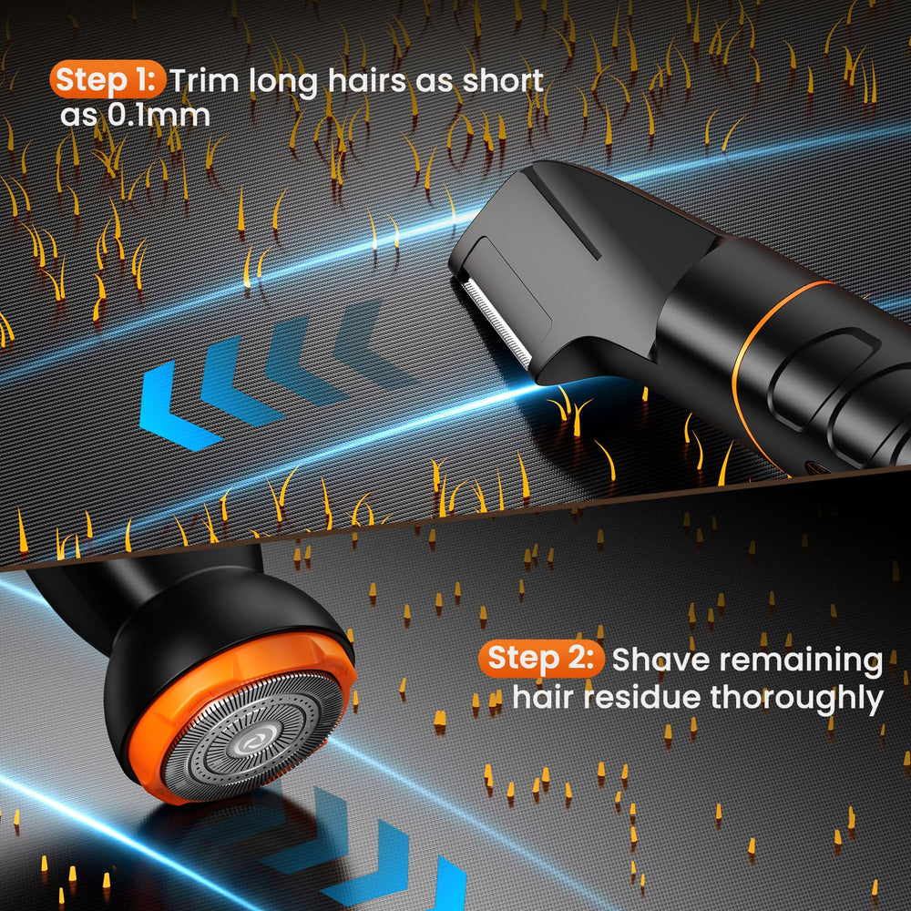MAXGROOM smart LED display shows remaining power and charging status