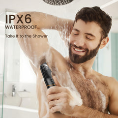 MAXGROOM T-shaped hair clipper head with guards for flexible styling