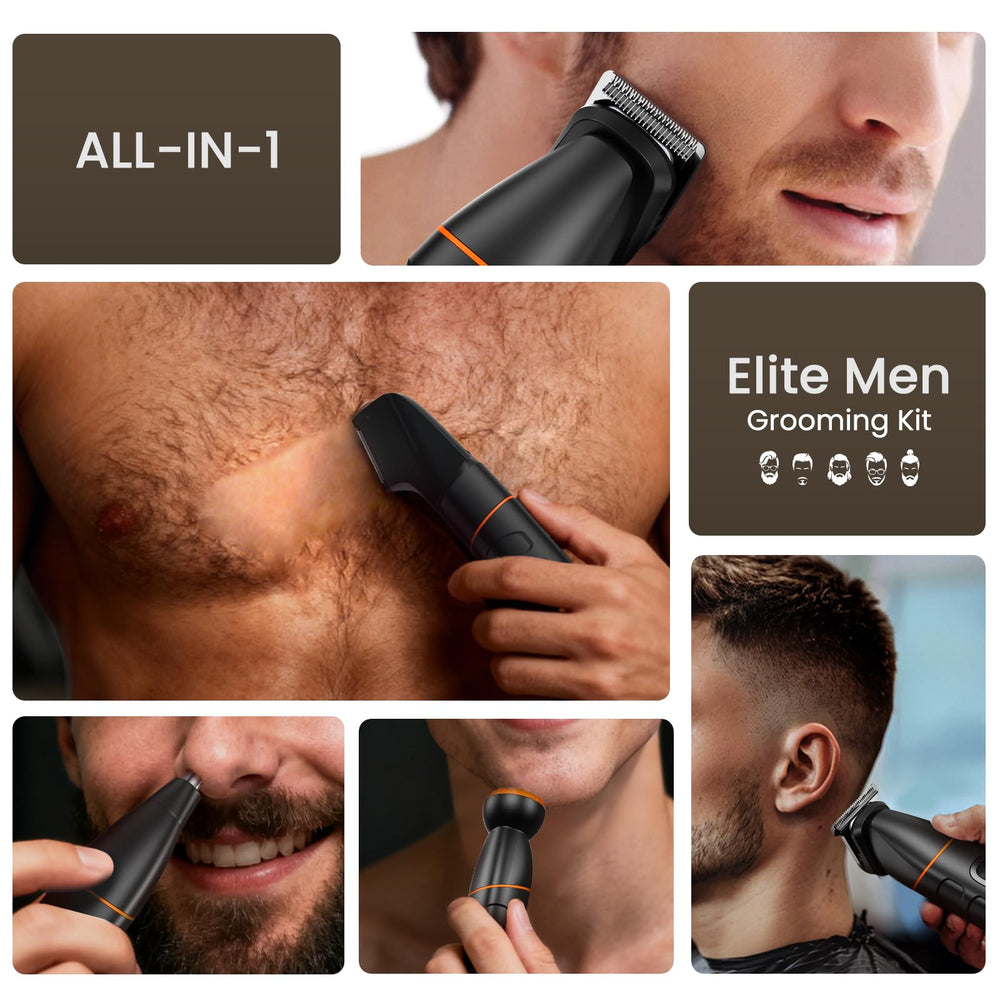 MAXGROOM V-shaped body trimmer head reaches hard-to-reach spots with precision