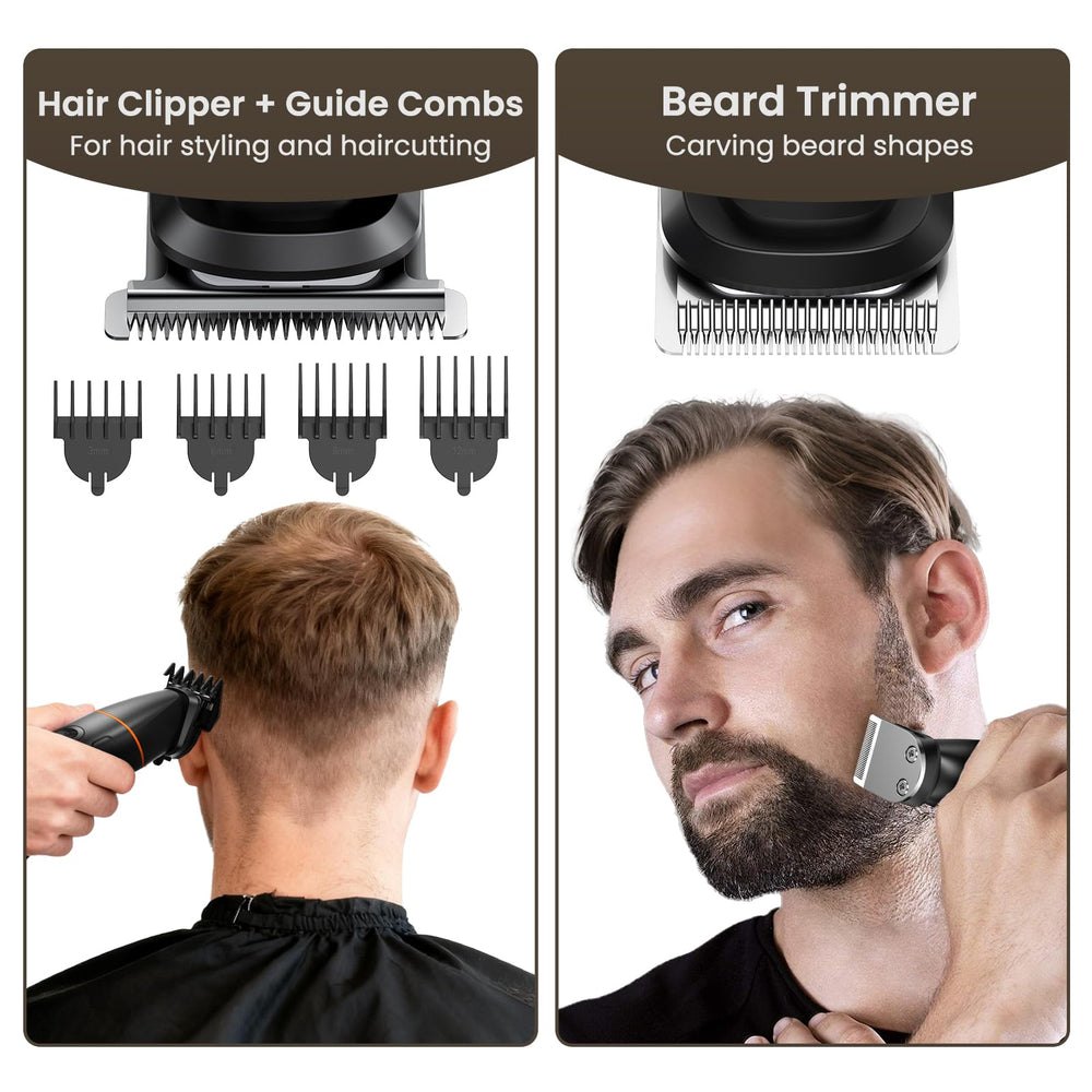 MAXGROOM waterproof design enables shower trimming for convenient routines