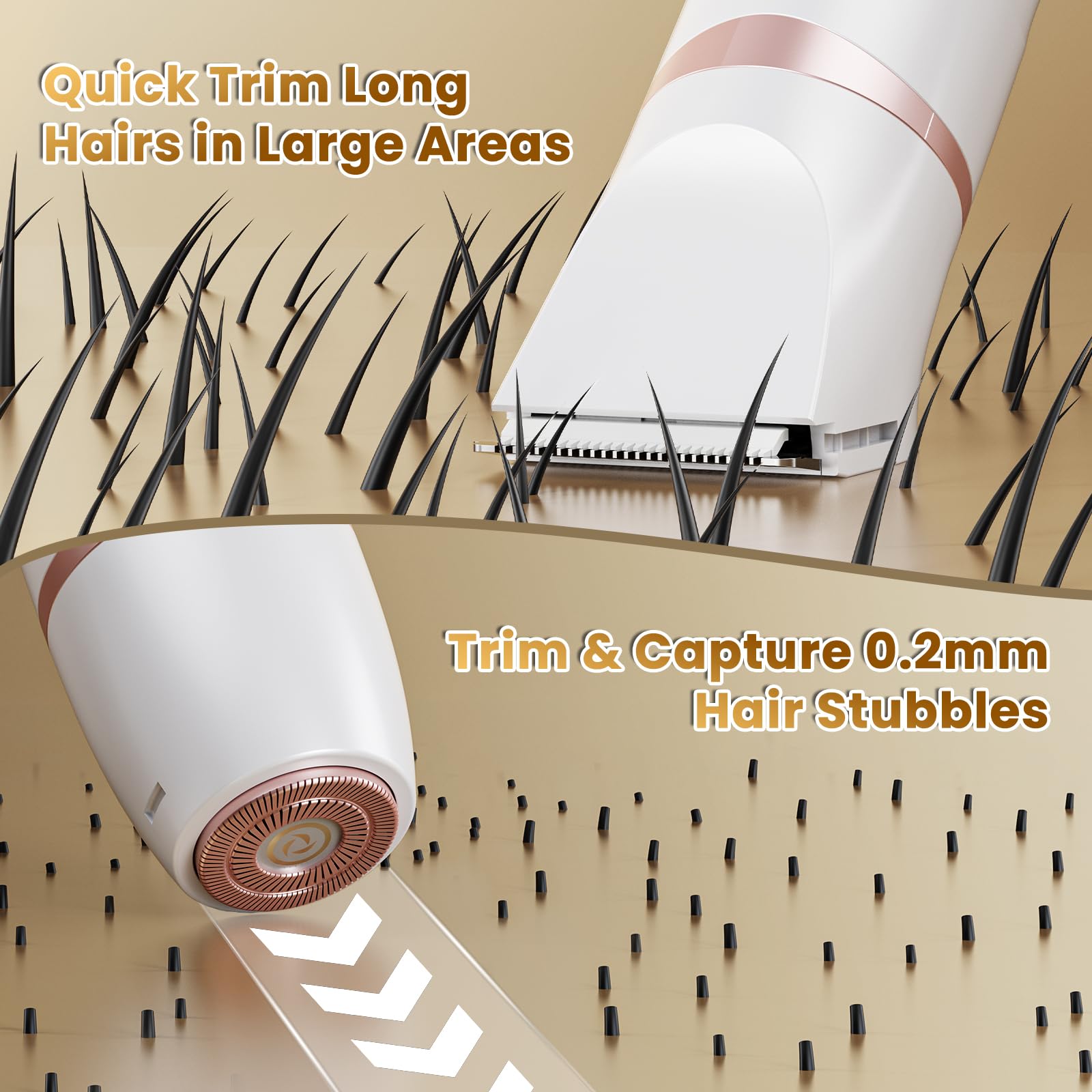 MAXGROOM waterproof design supports wet or dry grooming