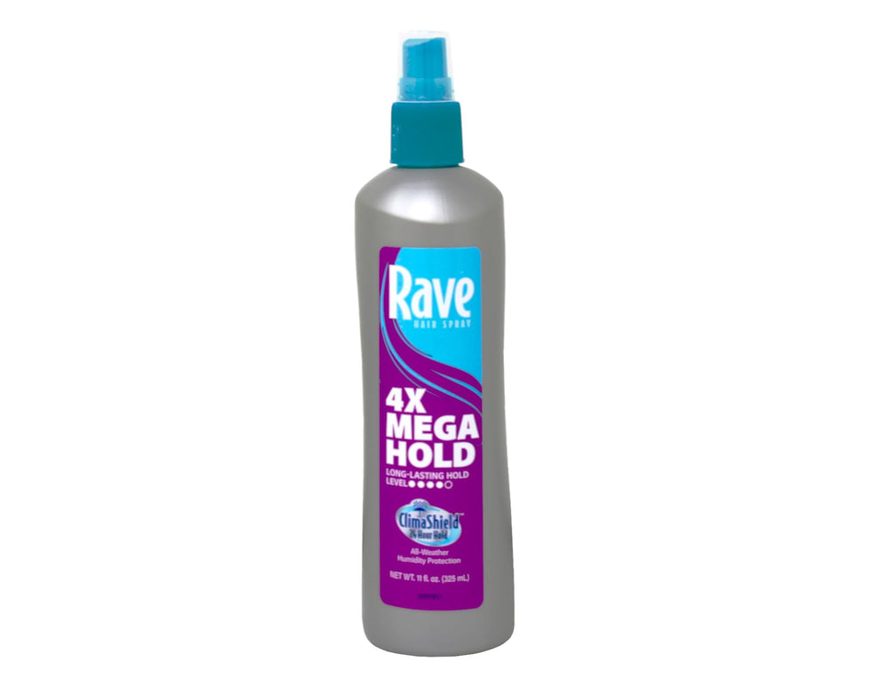 Maxtrv Rave 4X Mega Hairspray nozzle-dispense for precise styling on the go.
