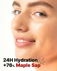 MAY COOP Moisture Essence Toner rice water visual emphasizes gentle, refreshing skin feel.