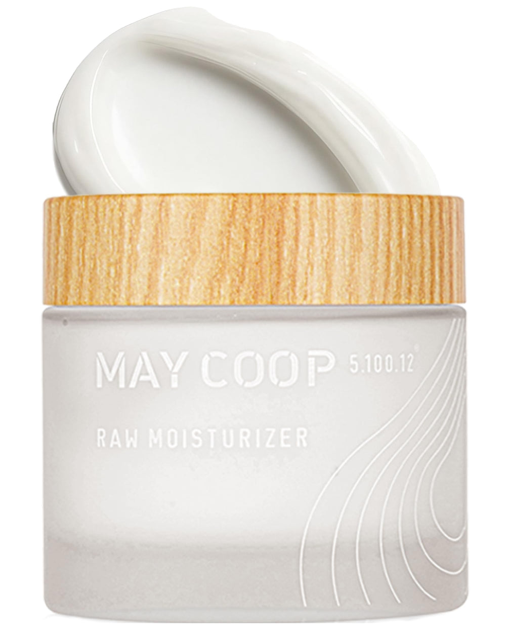 MAY COOP Raw Moisturizer bottle closeup for daily hydration