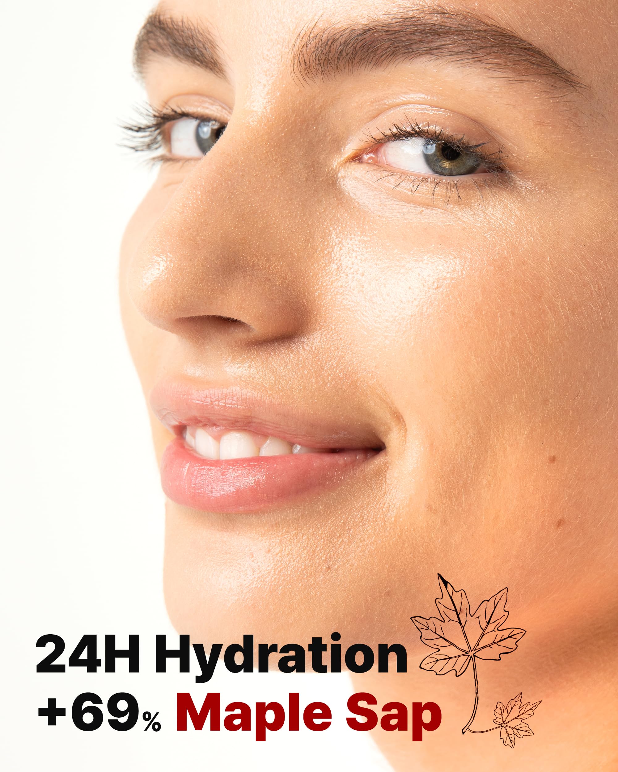 MAY COOP Raw Moisturizer dispenser showing quick absorb gel for day use