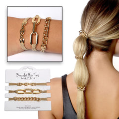 Maya J Cuban Chain Link bracelet detail, classic shine for dressy to casual ensembles