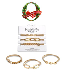 Maya J Puffy Mariner Chain Link bracelet detail, a statement piece for elegant looks