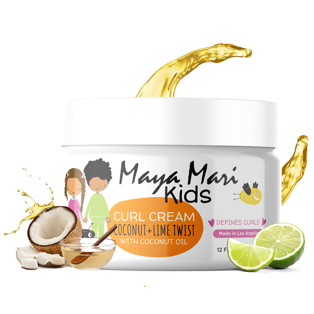 Maya Mari Kids curl cream bottle—defining, frizz-free curls for everyday styling.
