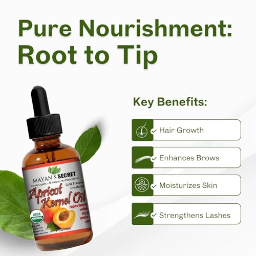 Mayan’s Secret apricot oil dropper in use for controlled application