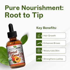 Mayan’s Secret apricot oil dropper in use for controlled application