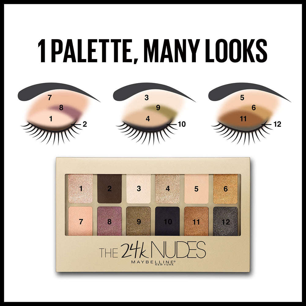 Maybelline 24K Nudes dual-ended applicator included for easy application