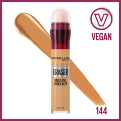 Maybelline age rewind under-eye swipe highlights shade application for quick concealment.