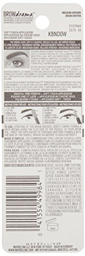 Maybelline Brow Drama brow fill and define in action for natural-looking results