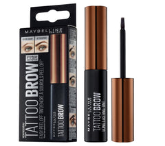 Maybelline Brow Tattoo application brush for precise brow definition at home.