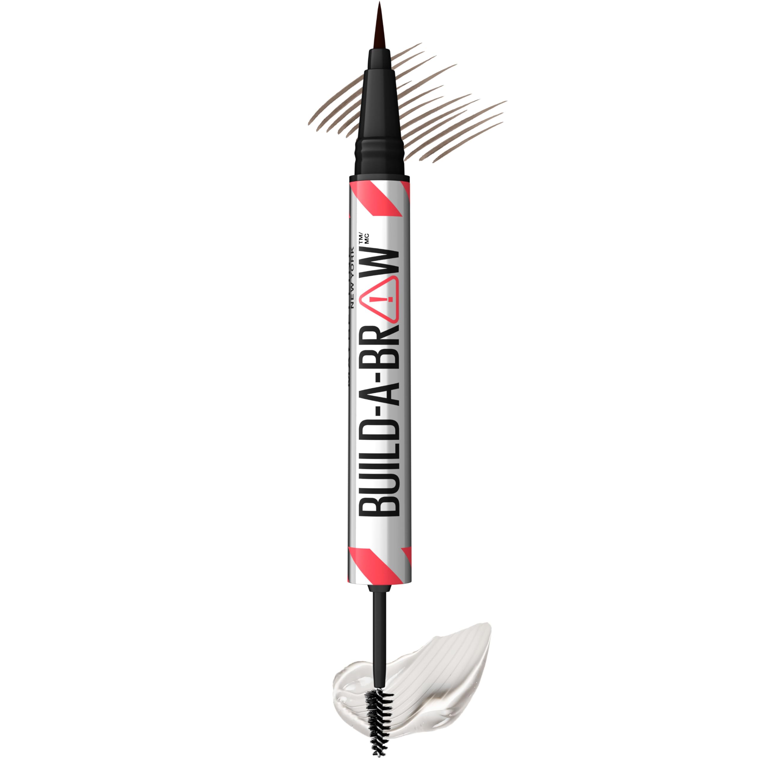 Maybelline Build-A-Brow pen with hair-like strokes for natural fullness.